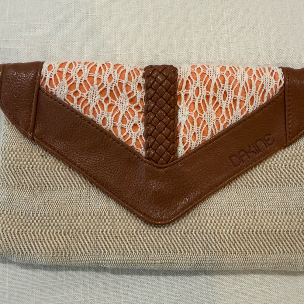 Dakine Brown and Orange Clutch